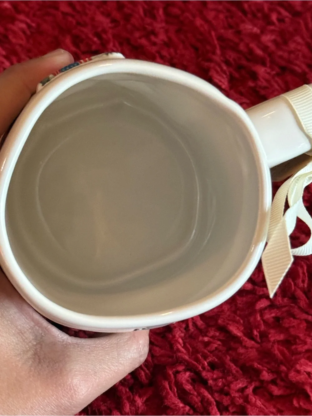 Rae Dunn Double-sided White Mug with 3D farm Animals 'BARN IN THE U.S.A.' NWT - Picture 6 of 6